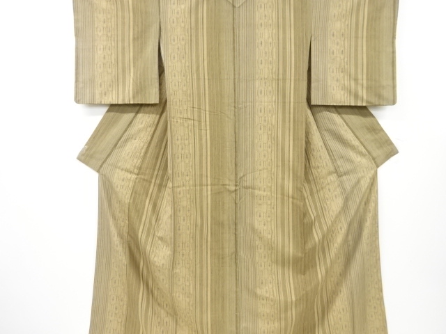 JAPANESE KIMONO / ANTIQUE KIMONO / SILK / TSUMUGI / WOVEN KIKKO